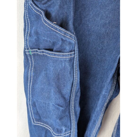 Liberty Overalls with Carpenter Loop Blue Men's Size 48x28 - Picture 7 of 15
